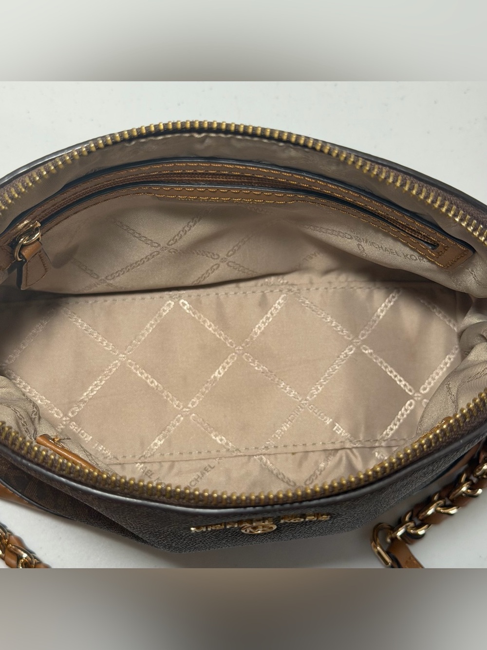 Michael Kors Logo Dome Crossbody - Picture 9 of 12